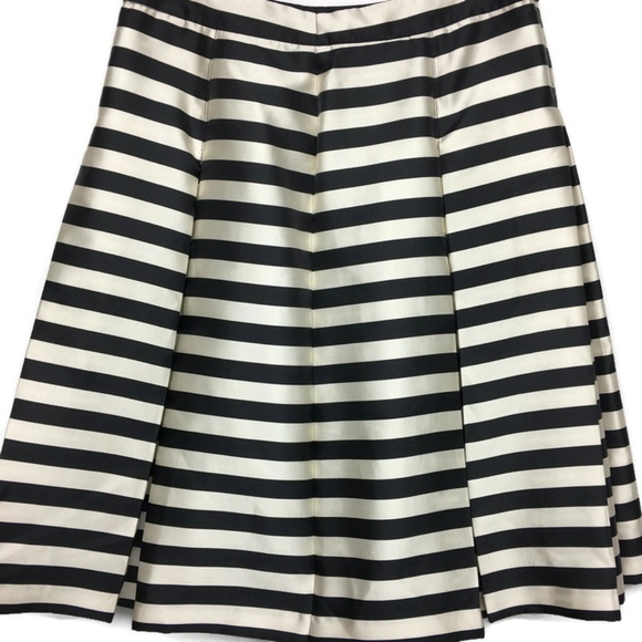 Halogen Dresses & Skirts - Halogen Striped Knee Length Pleated Skirt
